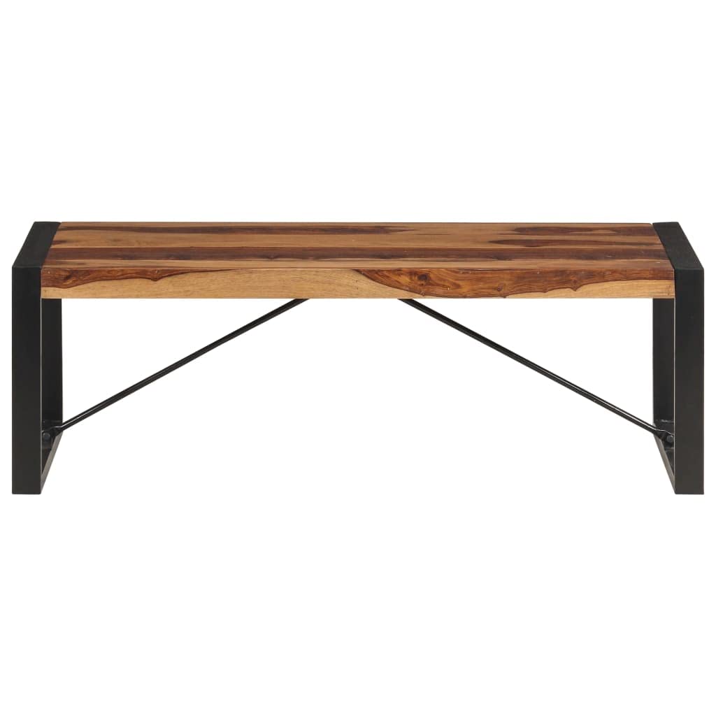 Industrial Coffee Table Solid Sheesham Wood with Metal Legs C90860