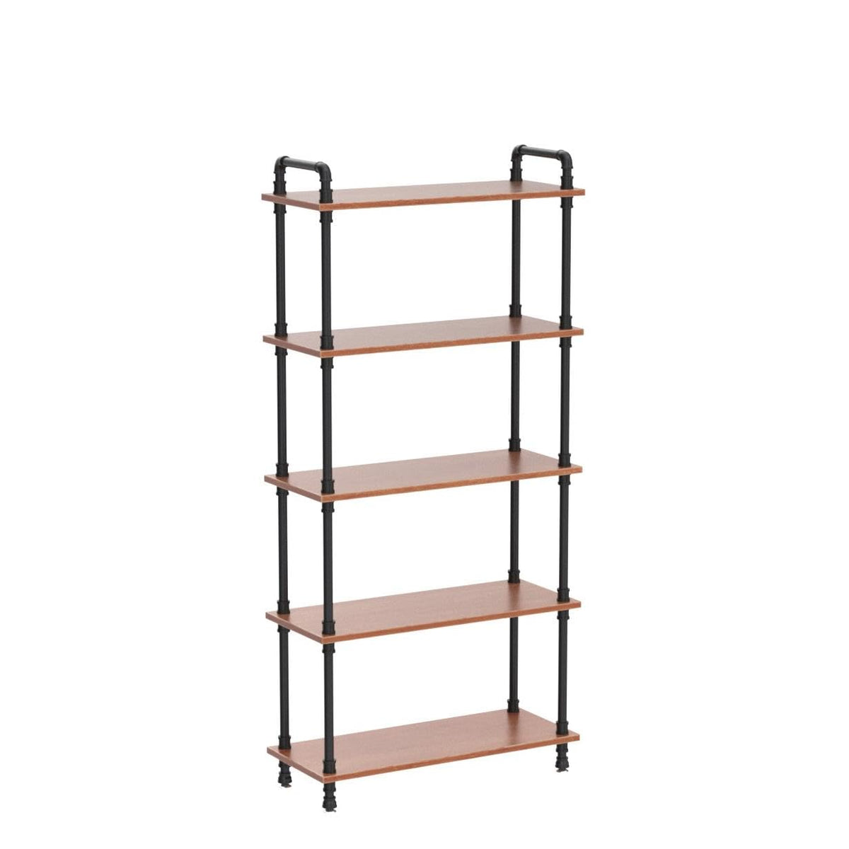 5 Tier Rustic Brown Bookshelf A126346