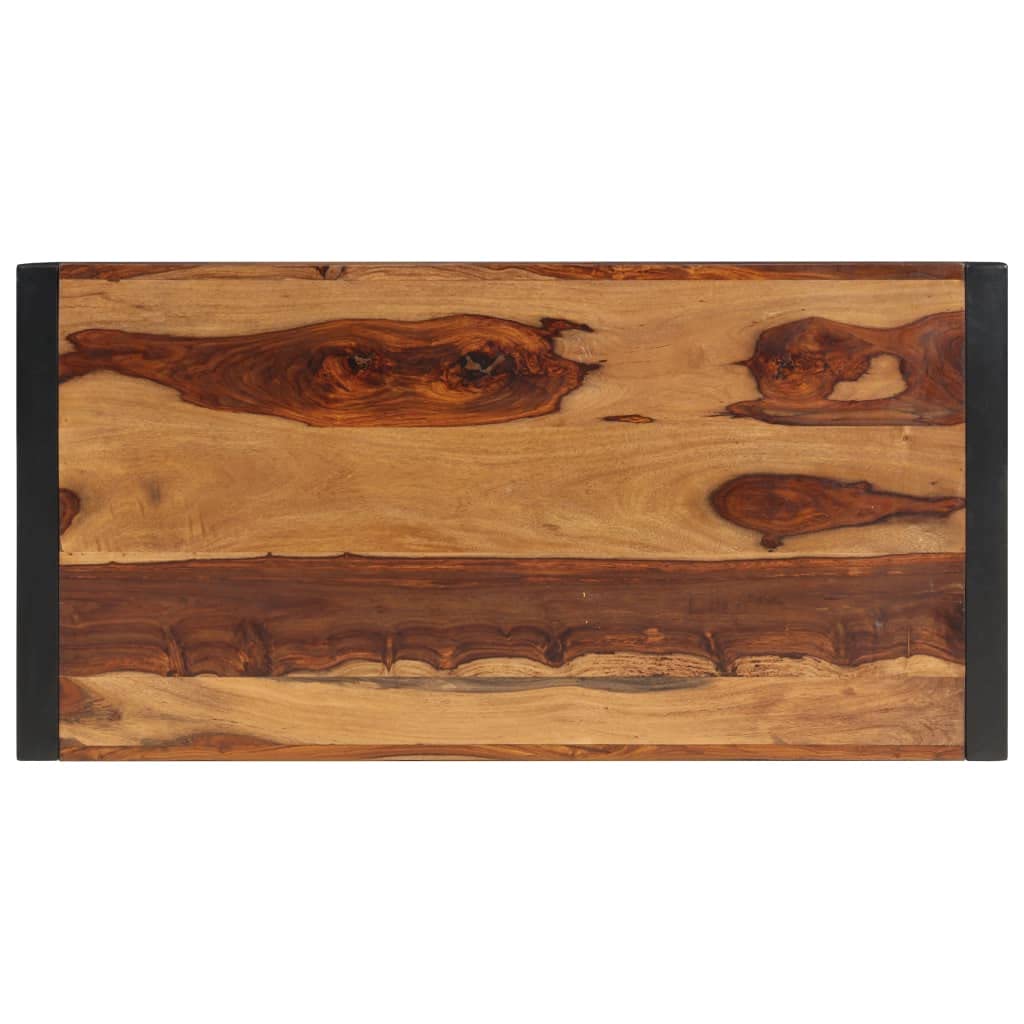 Industrial Coffee Table Solid Sheesham Wood with Metal Legs C90860