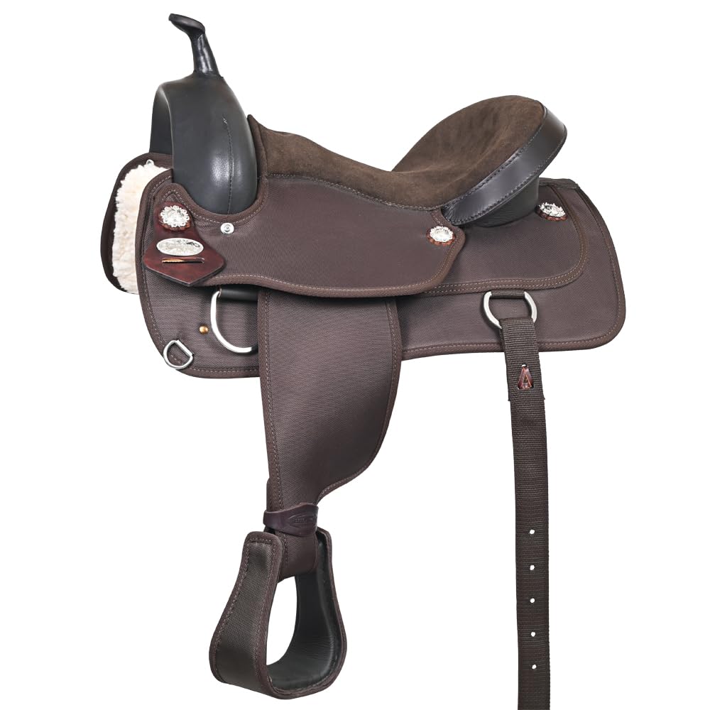 Brown Leather Western Horse Saddle X8726