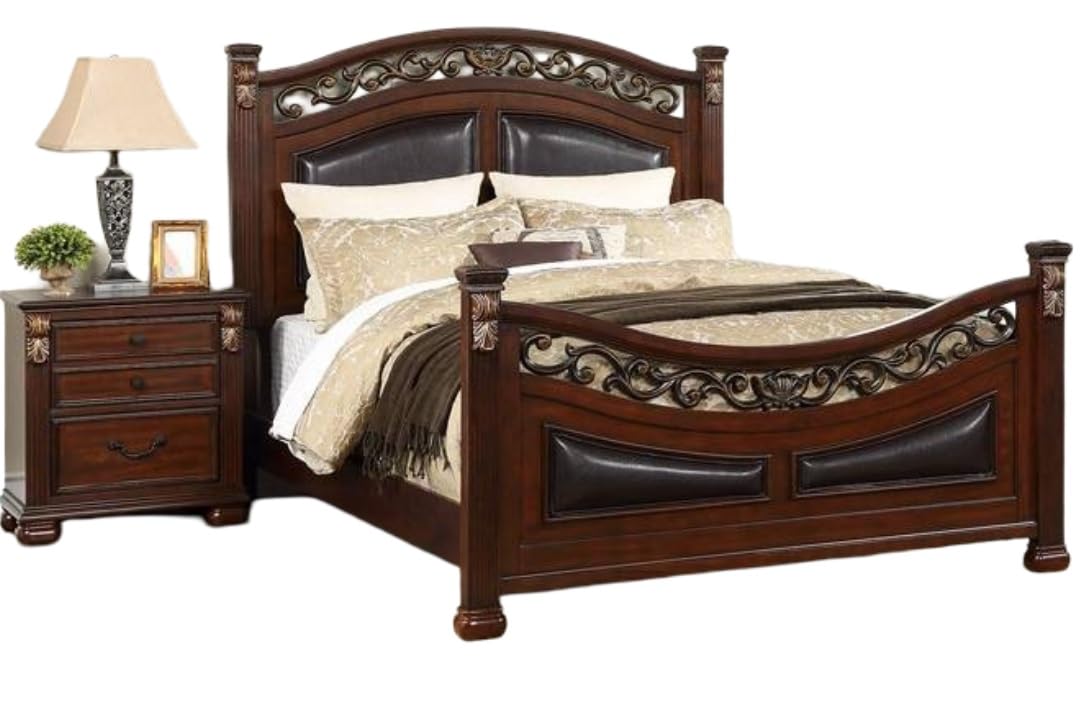 California King Size Padded Headboard and Footboard M760447