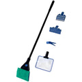 5 in 1 Aquarium Cleaning Kit with Algae Scraper Gravel Rake Fish Net and Brush G935