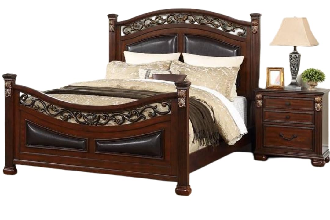 California King Size Padded Headboard and Footboard M760447