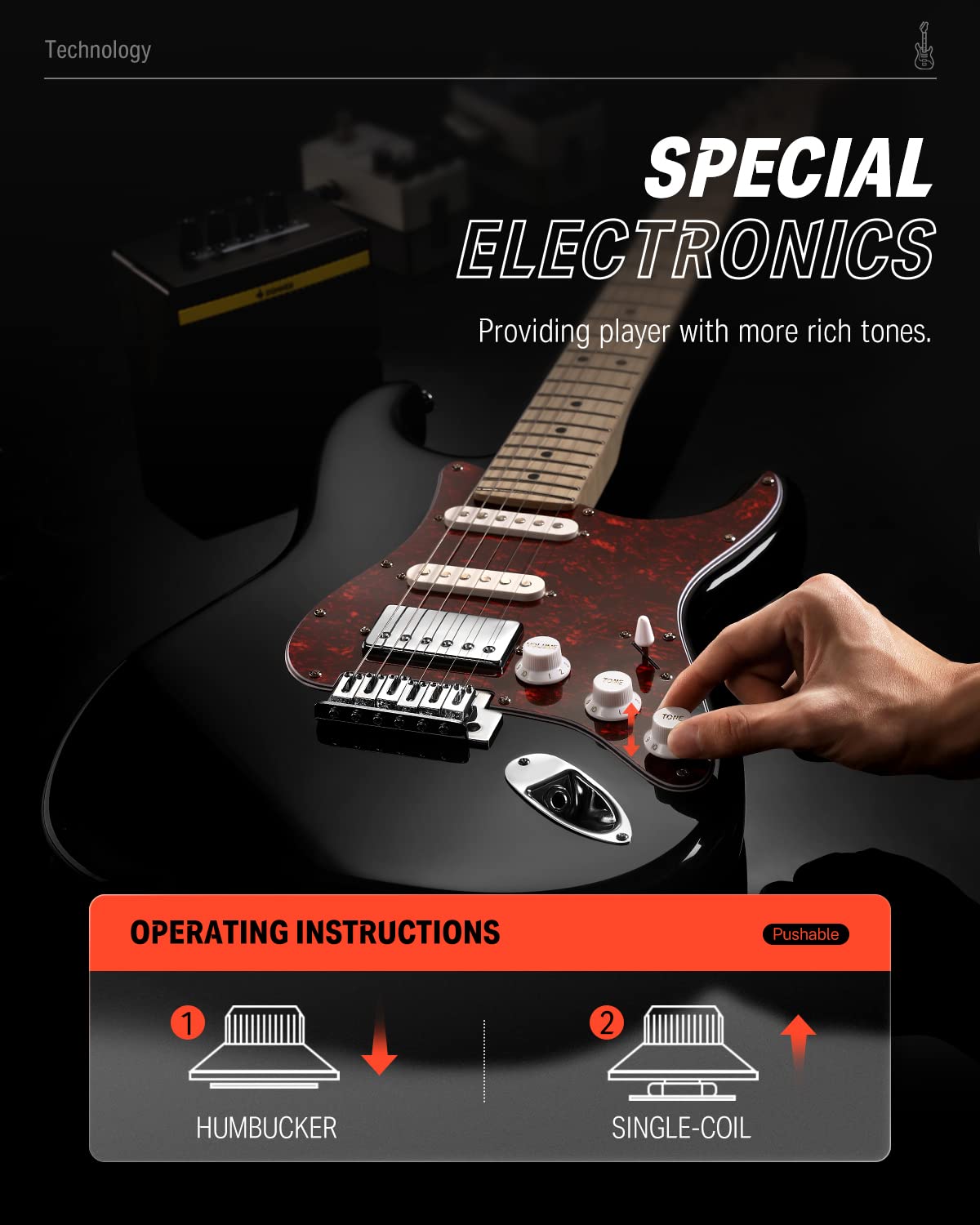 Electric Guitar HSS Coil Split W317