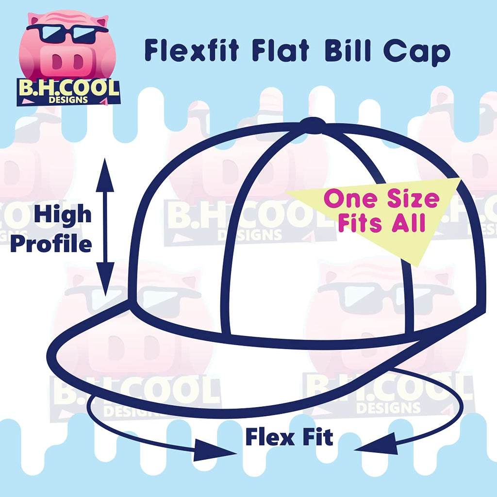 Flat Bill Fitted Hat S61313
