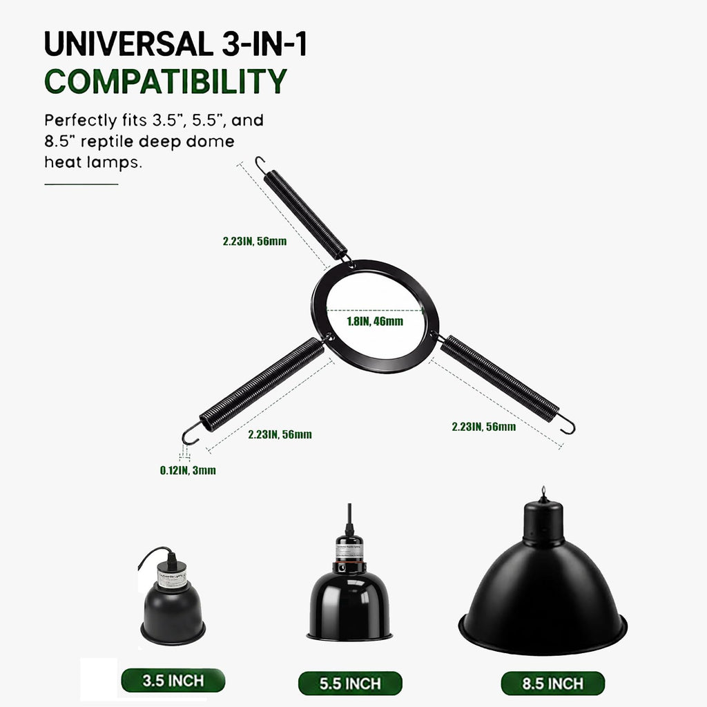 Black Lamp Fixture Mounting Spring Clips Y977626