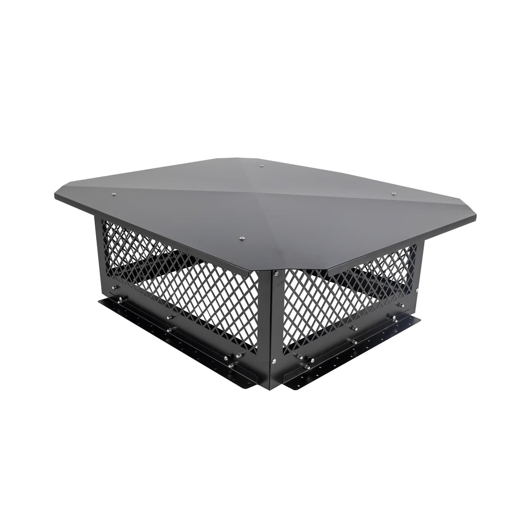 Black Galvanized Steel Chimney Cap U982822