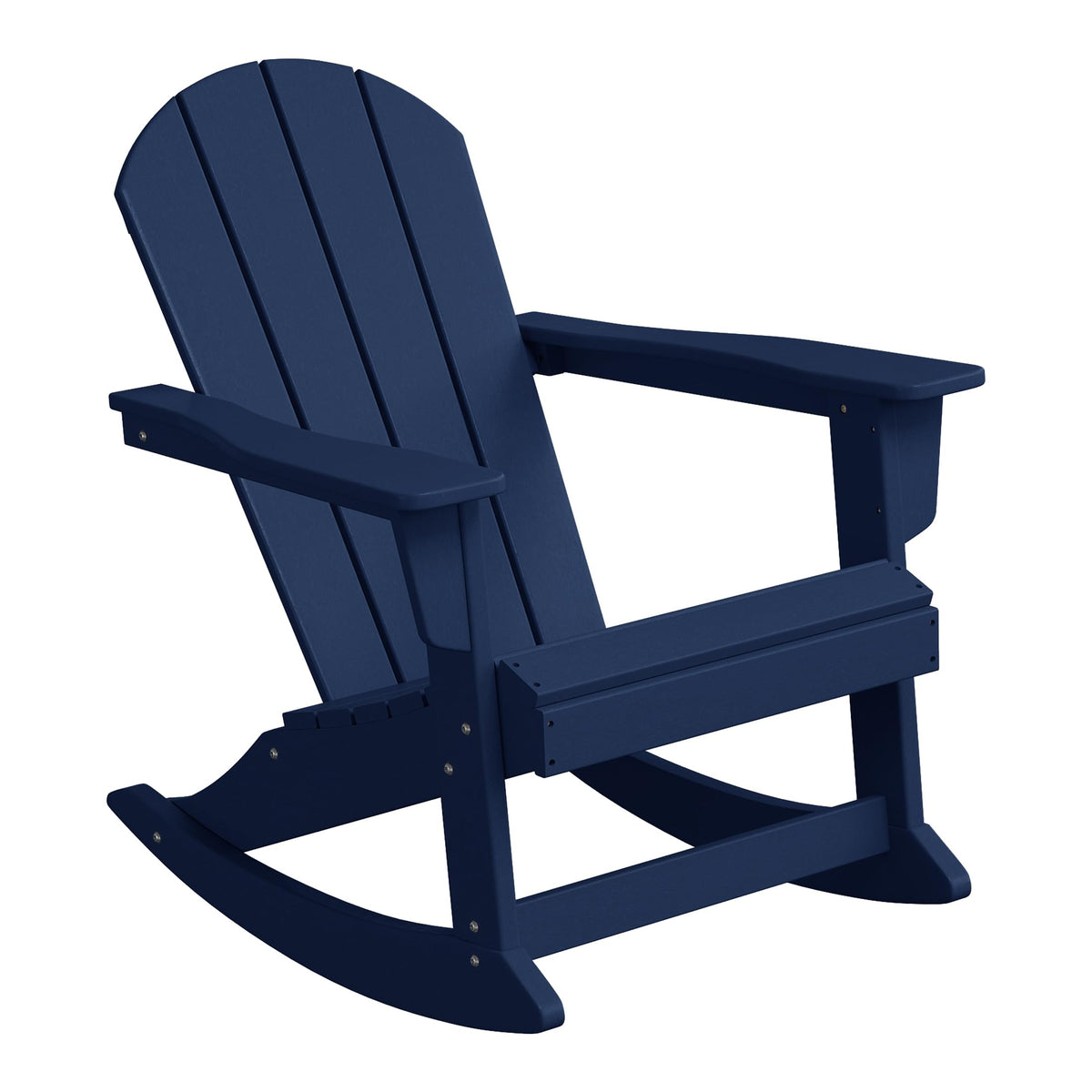 Navy Blue HDPE Outdoor Rocking Chair I6571