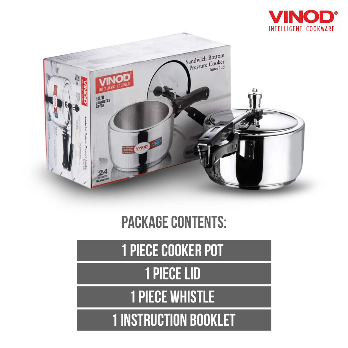 2 Liter Stainless Steel Pressure Cooker R52874