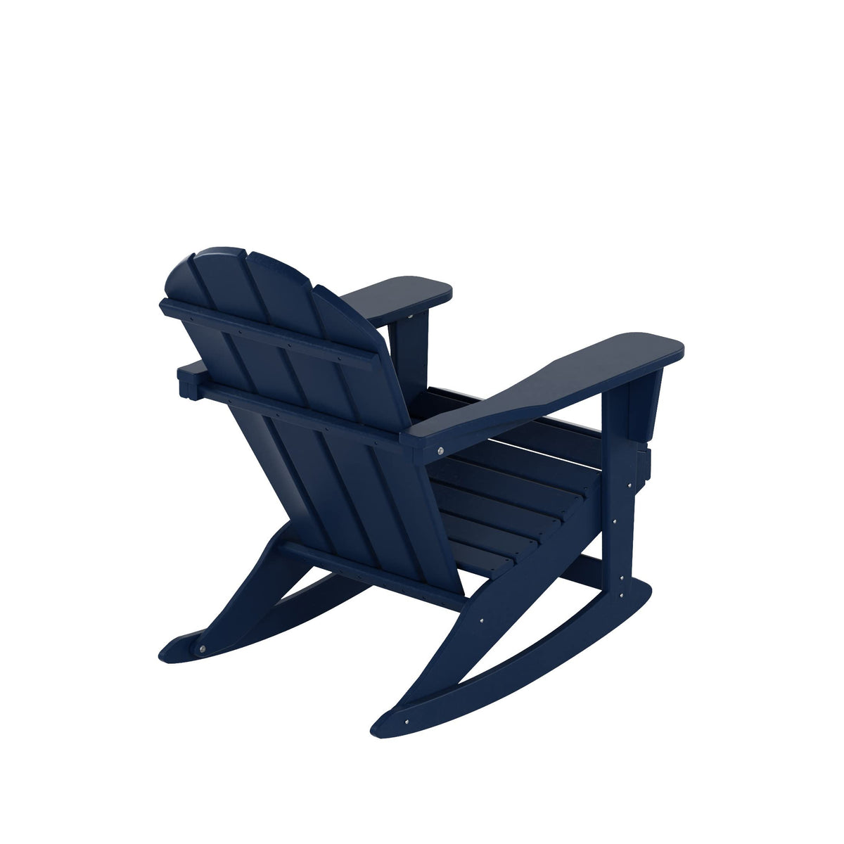 Navy Blue HDPE Outdoor Rocking Chair I6571