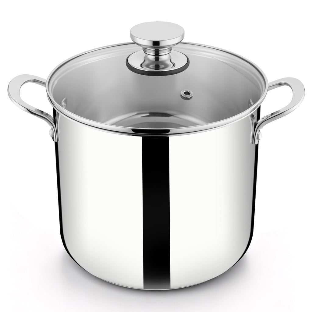 8QT Stainless Steel Stock Pot with Lid P1140