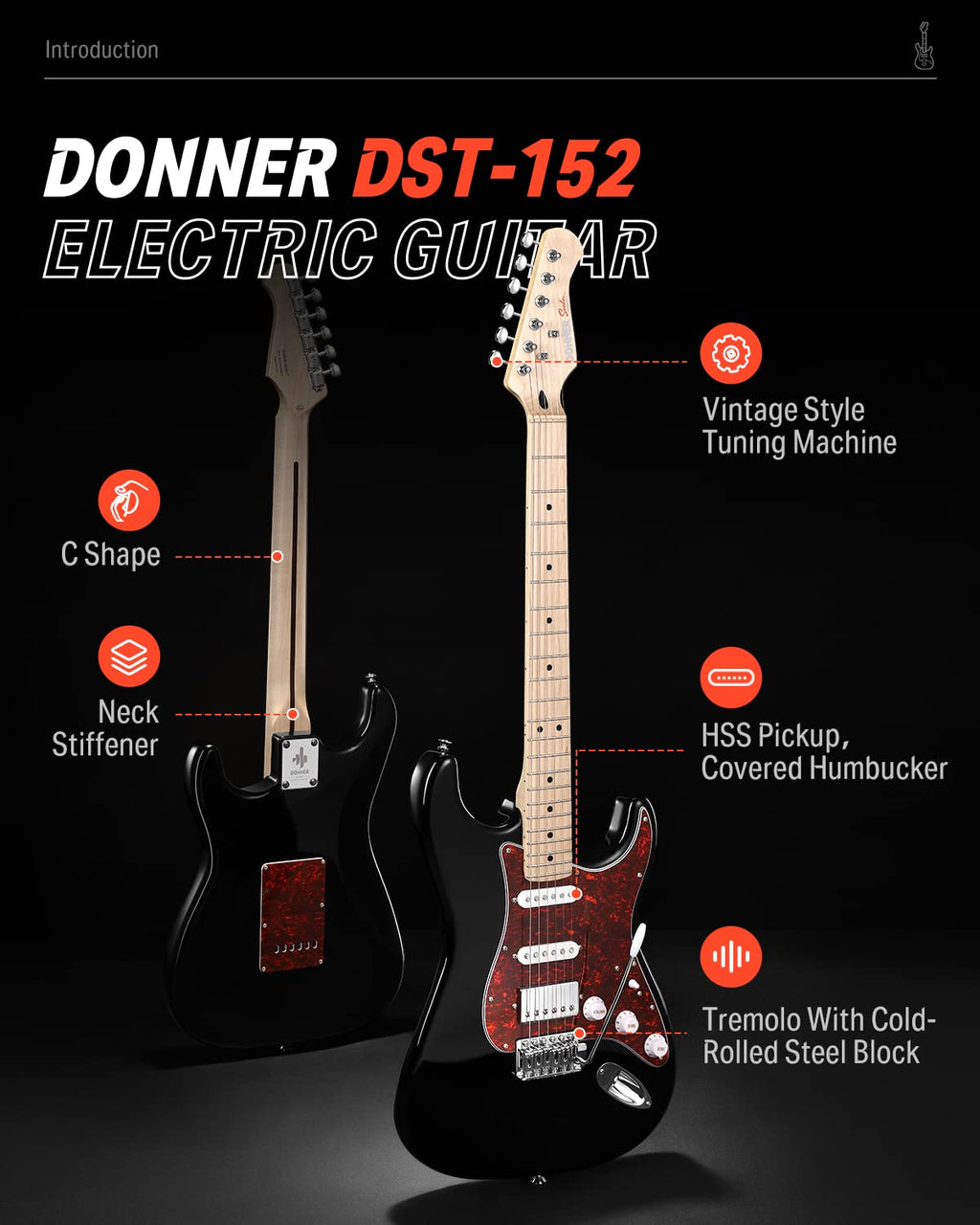 Electric Guitar HSS Coil Split W317