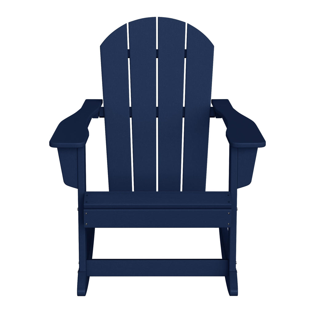 Navy Blue HDPE Outdoor Rocking Chair I6571