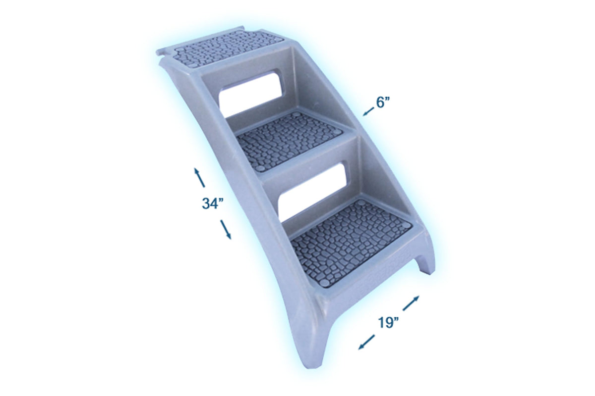 Elevated Pet Bathing Large Teal with Steps S472839