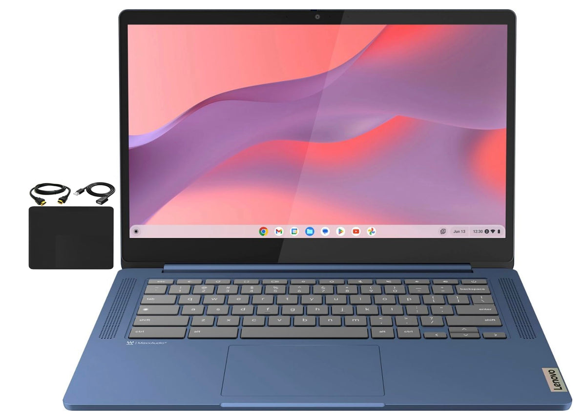 14'' FHD Touchscreen Slim Light Laptop Computer, 4GB RAM, 64GB eMMC, Chrome OS, Abyss Blue G298853