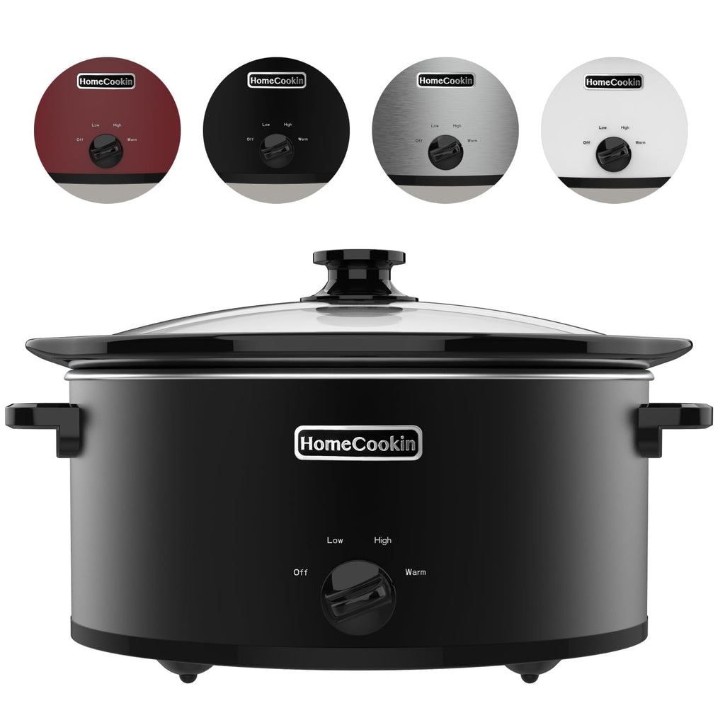 7 Quart Oval Manual Slow Cooker with 3 Cooking Settings T869609