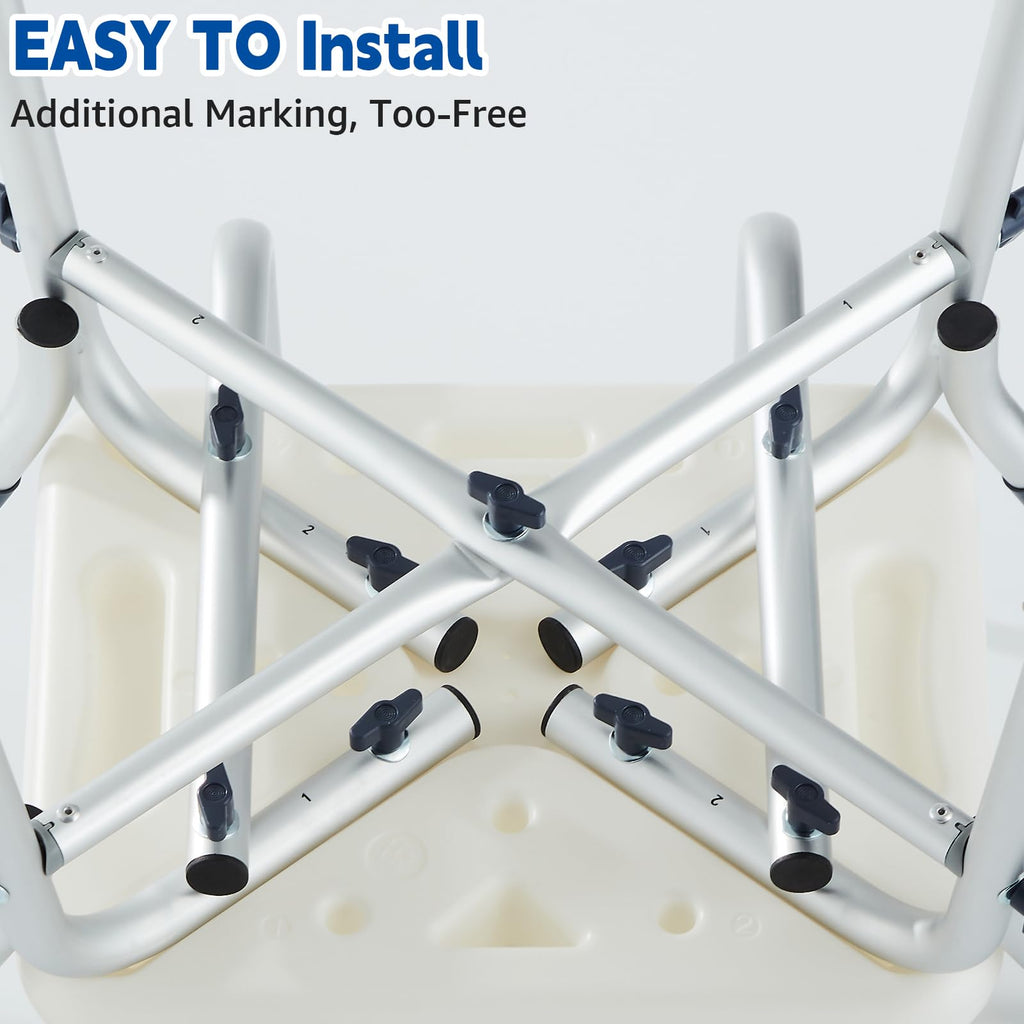 Blue Adjustable Shower Chair L493166