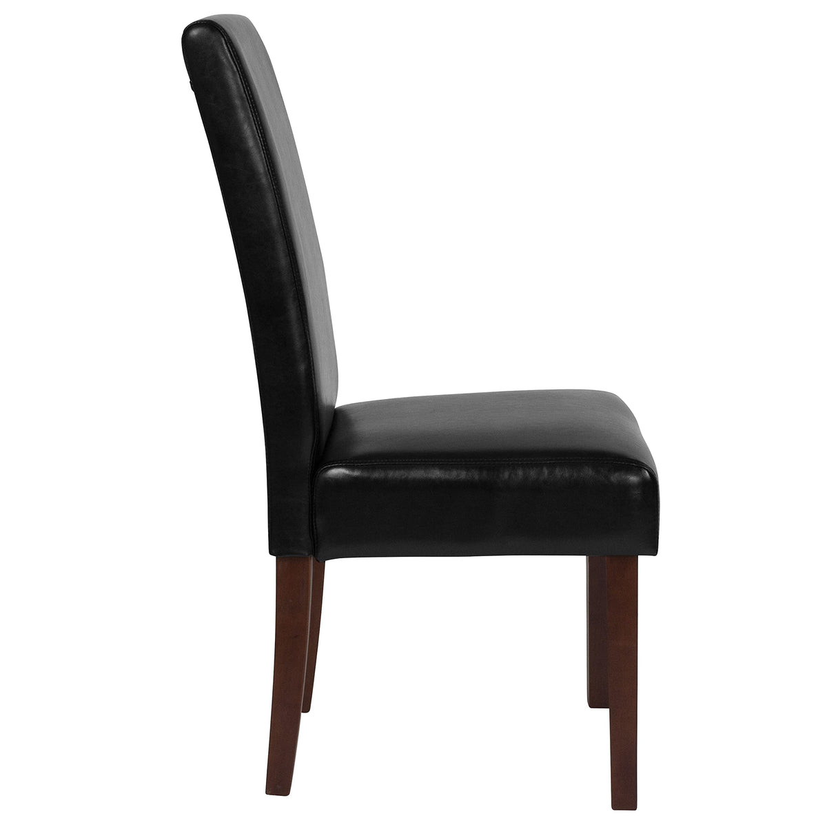Black Faux Leather Parsons Chair 6-Pack C459318