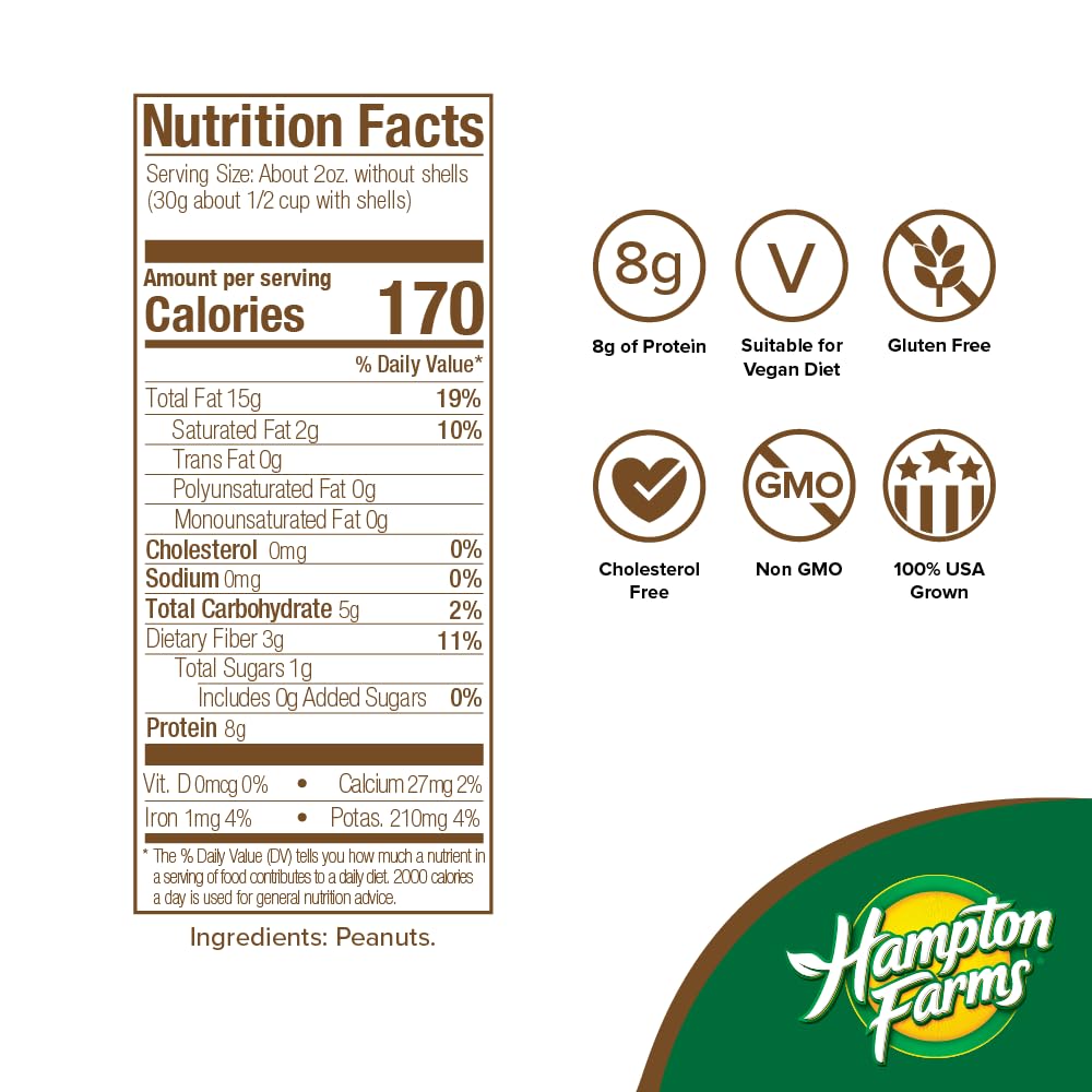 Jumbo Raw Natural In-Shell Peanuts 25 lb. Box Q389270