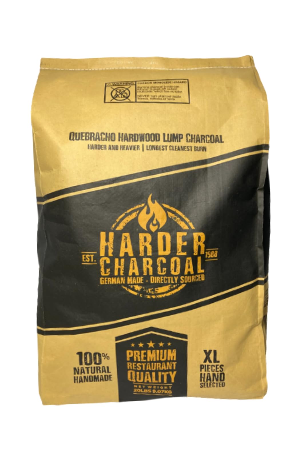 Extra Large Lump Charcoal White Quebracho Wood 33lb T82654