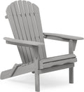 Wooden Folding Adirondack Chairs Set of 2 Solid Cedar B97994