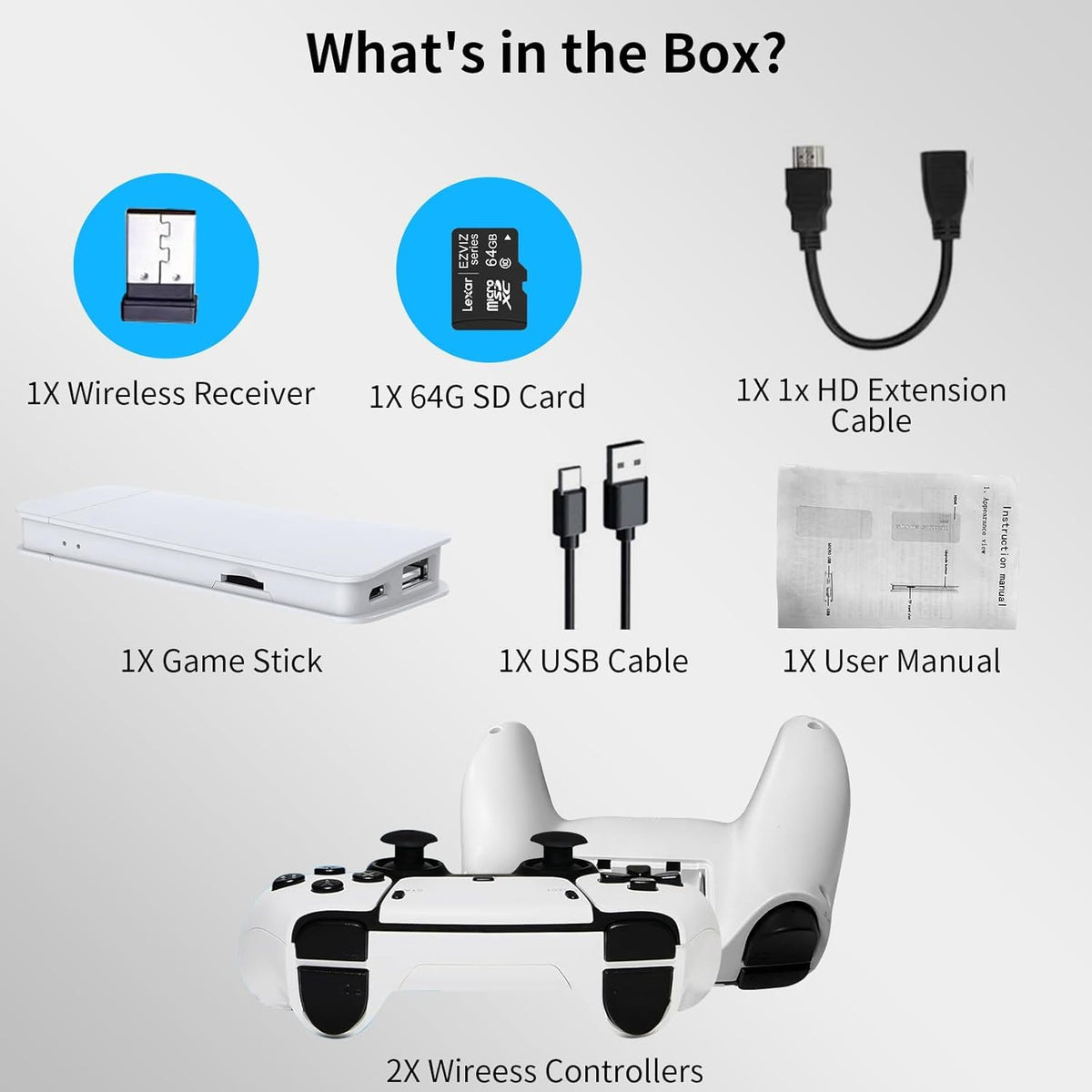 Wireless Retro Gaming Console Built-in 20,000+ Games Z49720