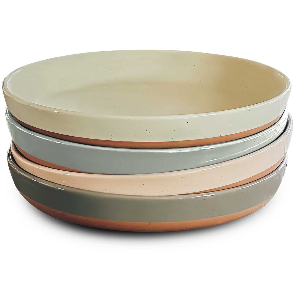 Ceramic Pasta Bowl Set of 4-35oz Microwave Safe L6686