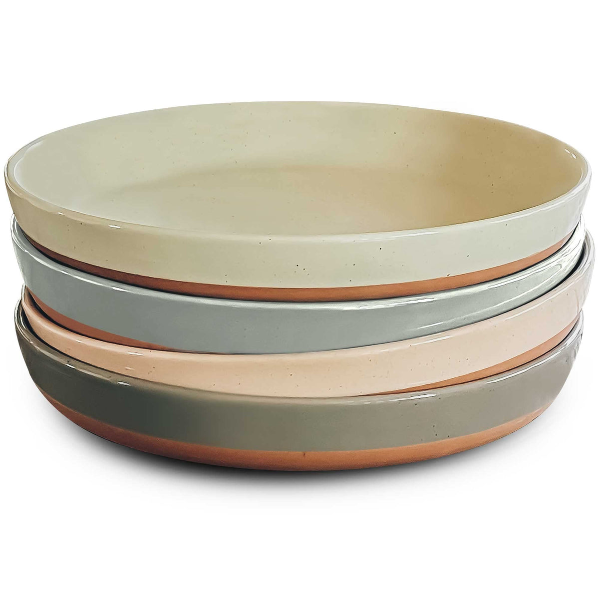 Ceramic Pasta Bowl Set of 4-35oz Microwave Safe L6686