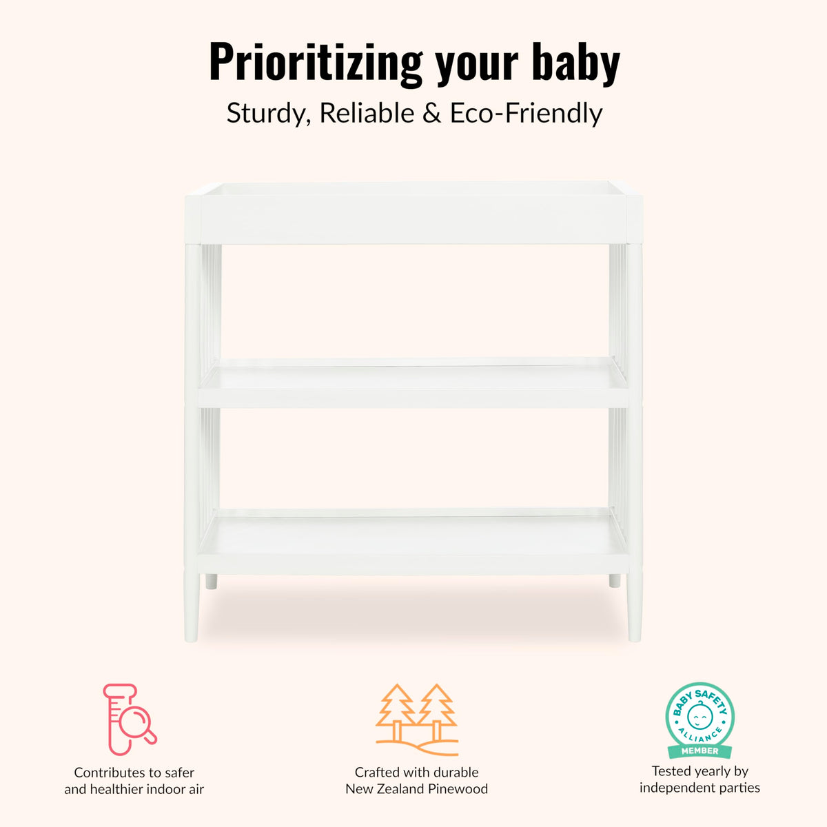 White Changing Table V881
