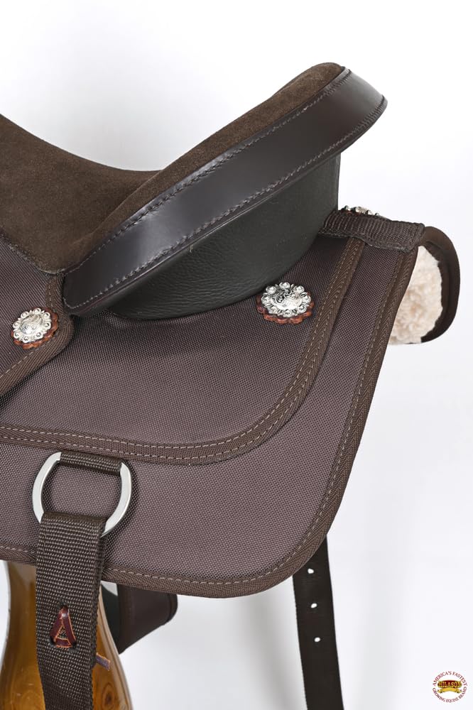 Brown Leather Western Horse Saddle X8726