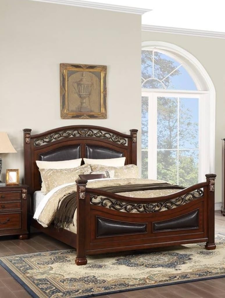 California King Size Padded Headboard and Footboard M760447