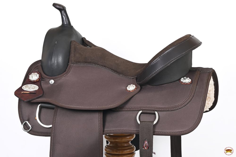 Brown Leather Western Horse Saddle X8726
