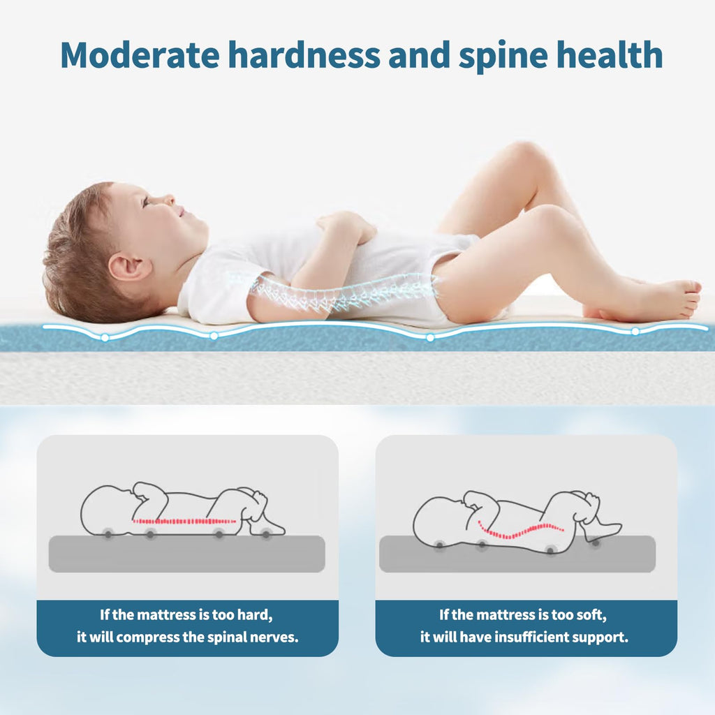 Baby Bassinet Mattress, 42" x 24" x 2" Dual Sided Gel Memory Foam with Removable Cover U944048