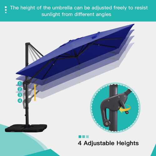 10x13Ft Rectangular Offset Patio Umbrella Q32902
