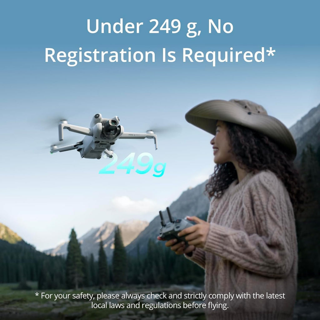 Folding Drone with 4K HDR Camera, Under 249g, 3 Batteries A4132