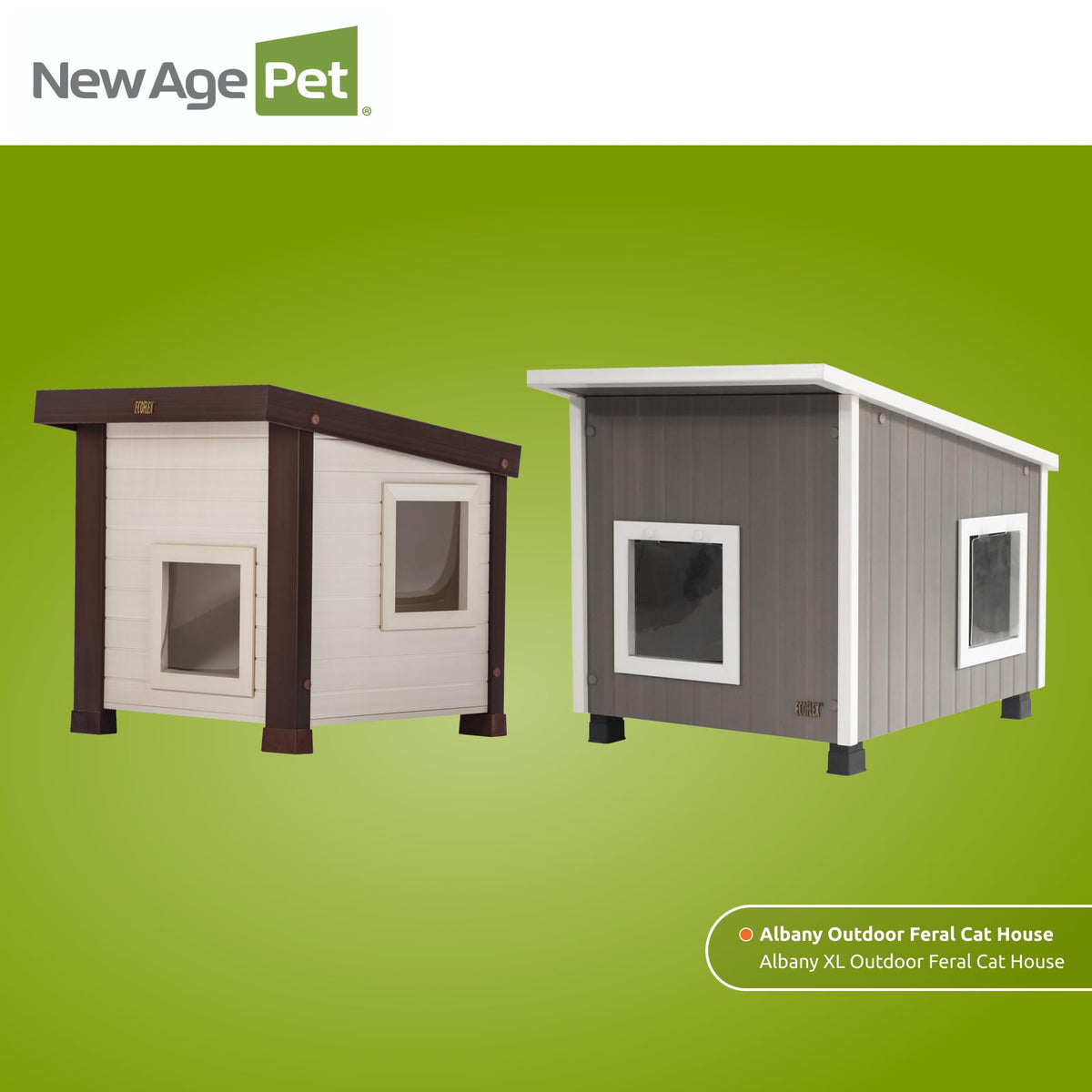 Maple Brown Outdoor Cat House O753201