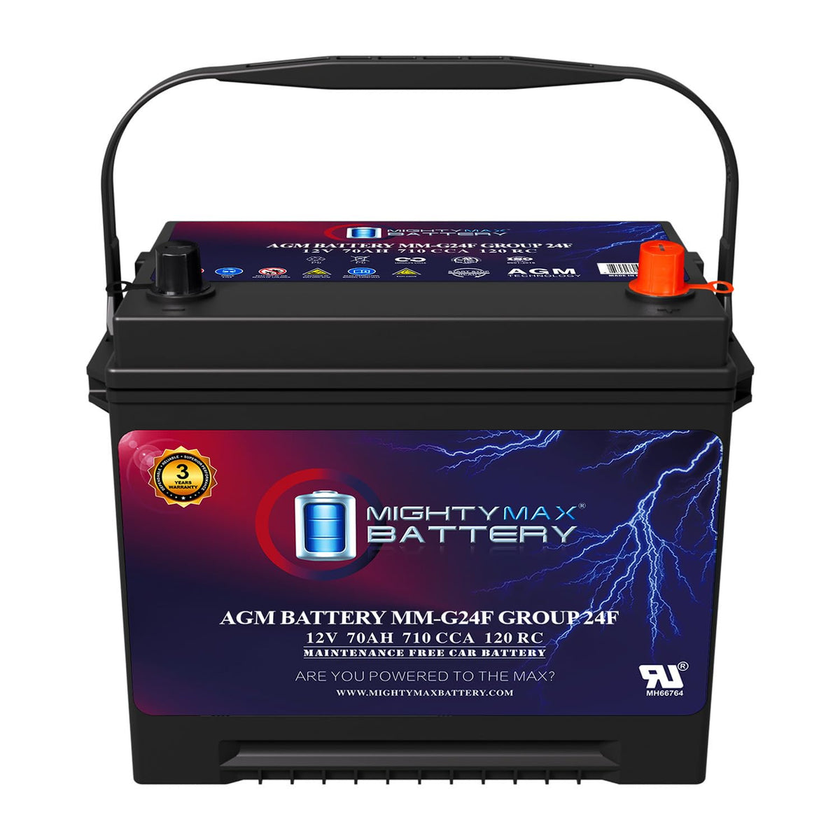 12V 70Ah AGM Replacement Battery P575