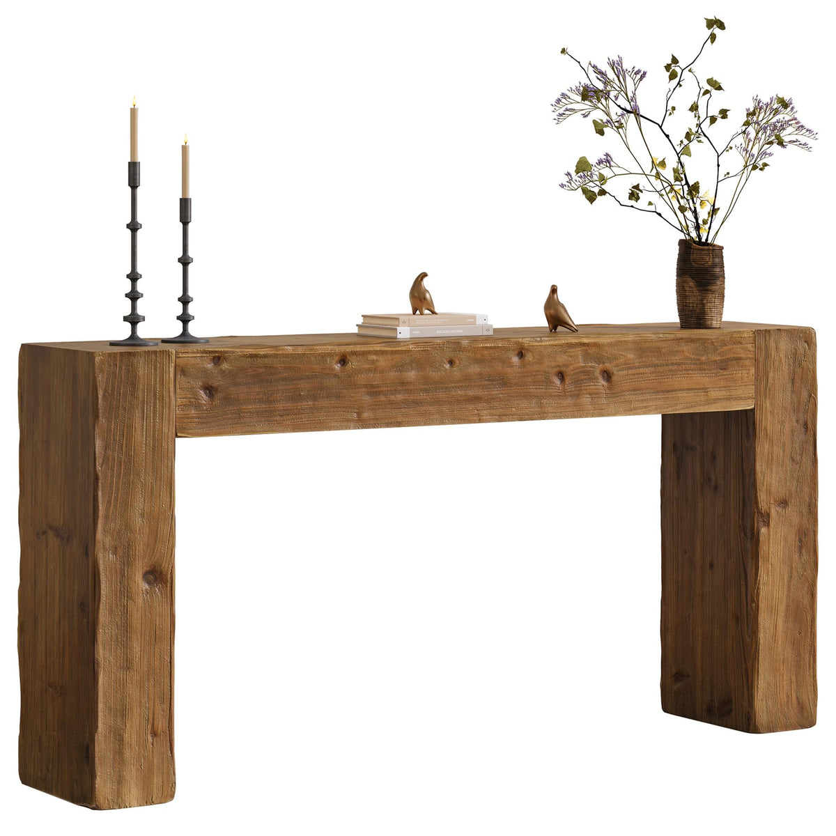 Solid Wood 63-Inch Console Table D7055