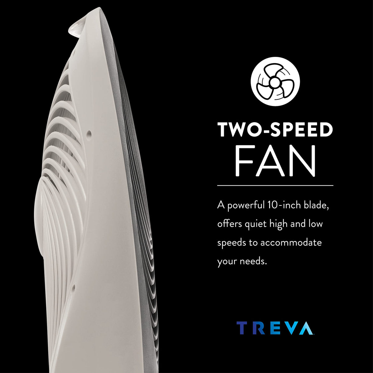 10 in Portable Desk Fan 2-Speed with USB Port Q329262