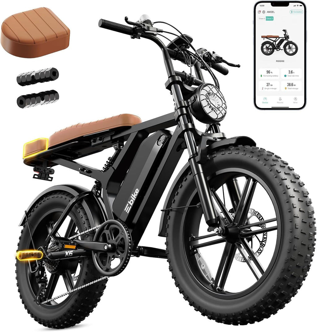 Electric Bike 48V 15 Ah Battery 2000W Peak Motor J3924