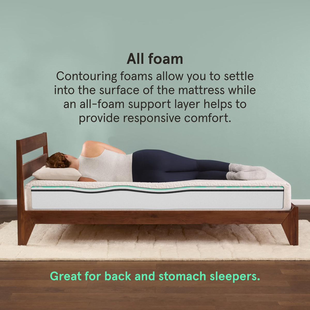 Firm 6" Adaptive Foam Twin Mattress Q2844