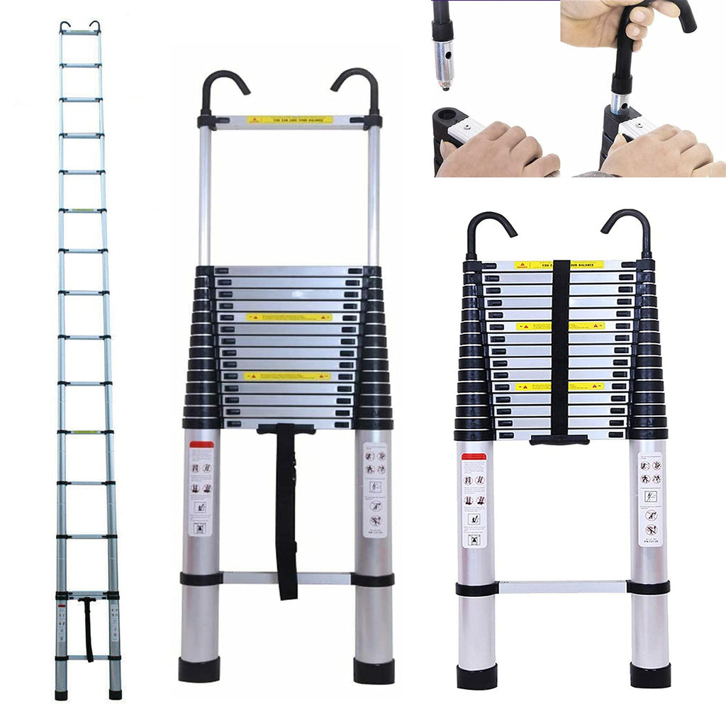 Telescoping Extension Ladder 20.34FT 330 Pound Capacity J280866