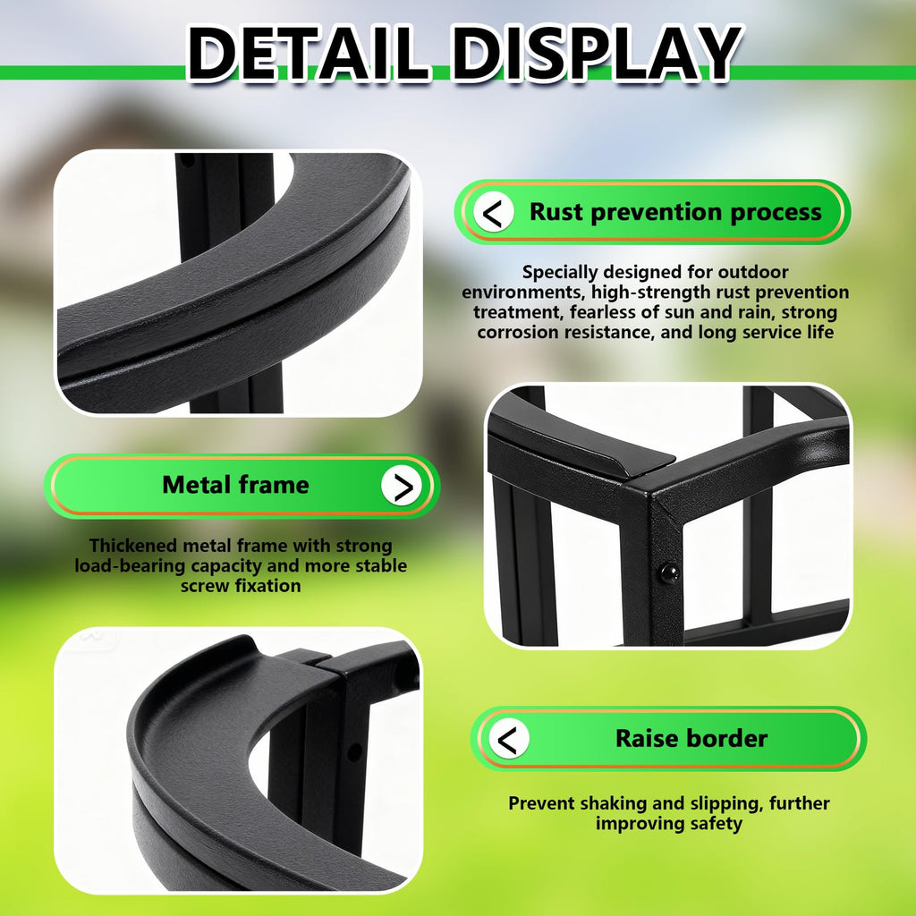 Heavy-Duty Stainless Steel Rain Barrel Stand Z846196