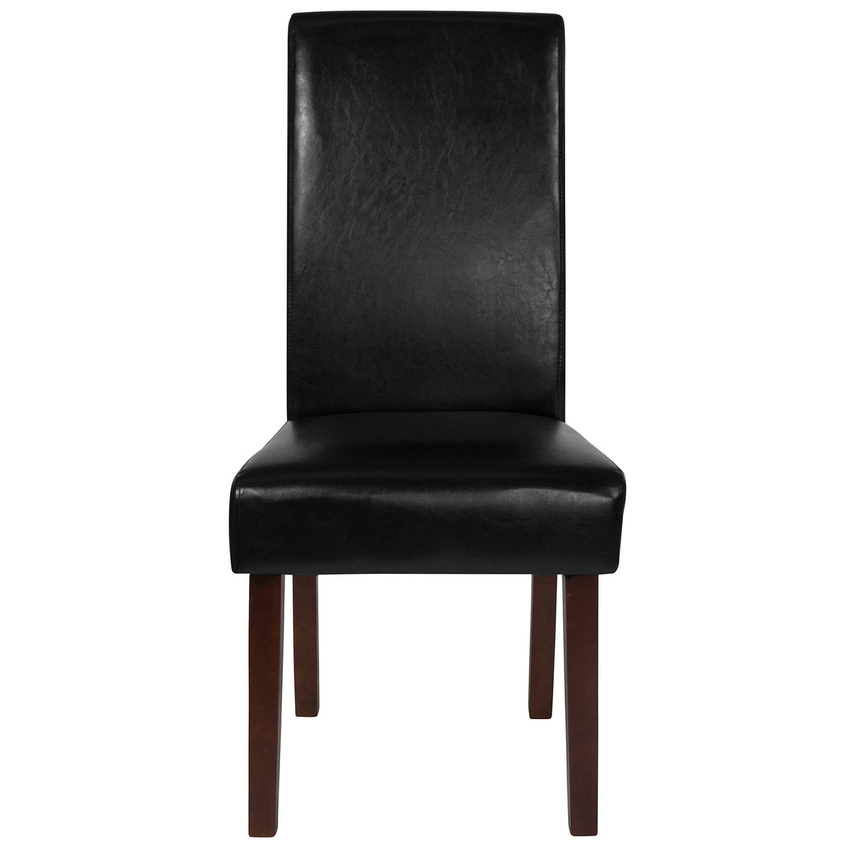 Black Faux Leather Parsons Chair 6-Pack C459318