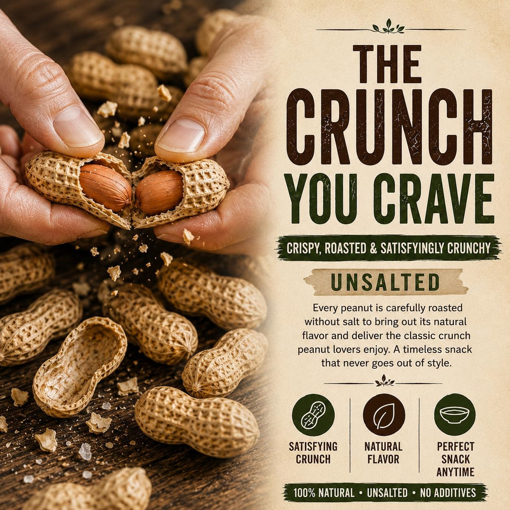 4 LB Unsalted Roasted Peanuts In Shell V116