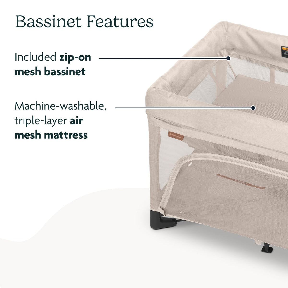 Portable Playard, Bassinet & Travel Crib W2327