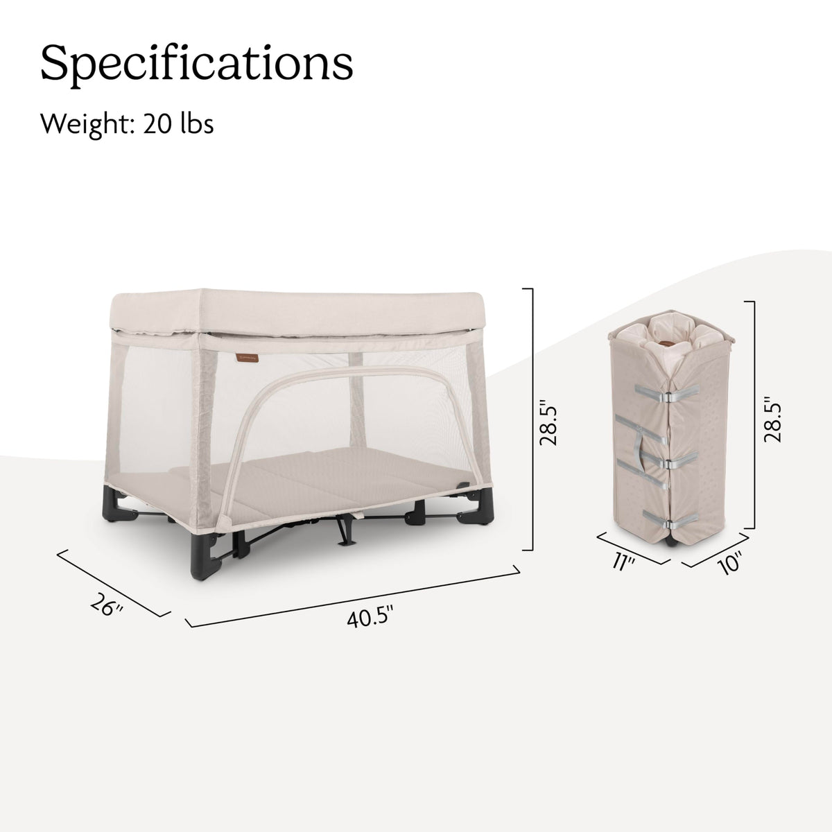 Portable Playard, Bassinet & Travel Crib W2327