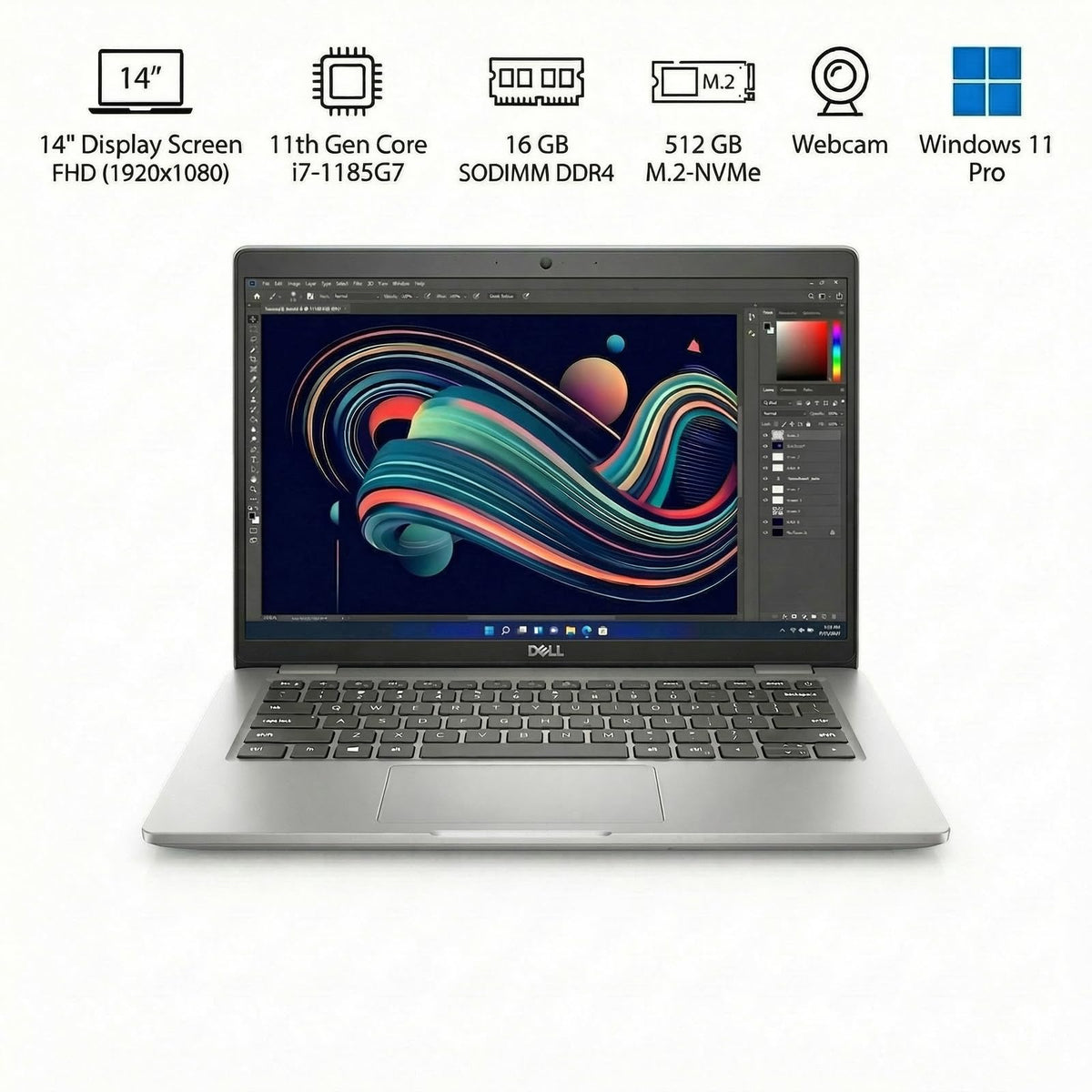 14-Inch FHD Touch Screen Laptop, Core i7, 16GB RAM, 512GB SSD, Windows 11 Pro B3423