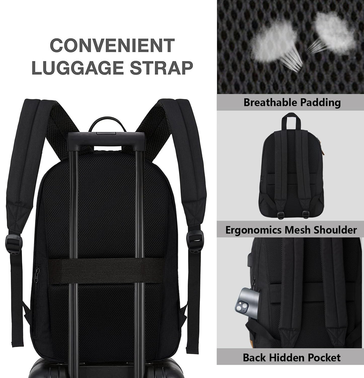 Anti Theft Laptop Backpack with USB Charging Port U9736