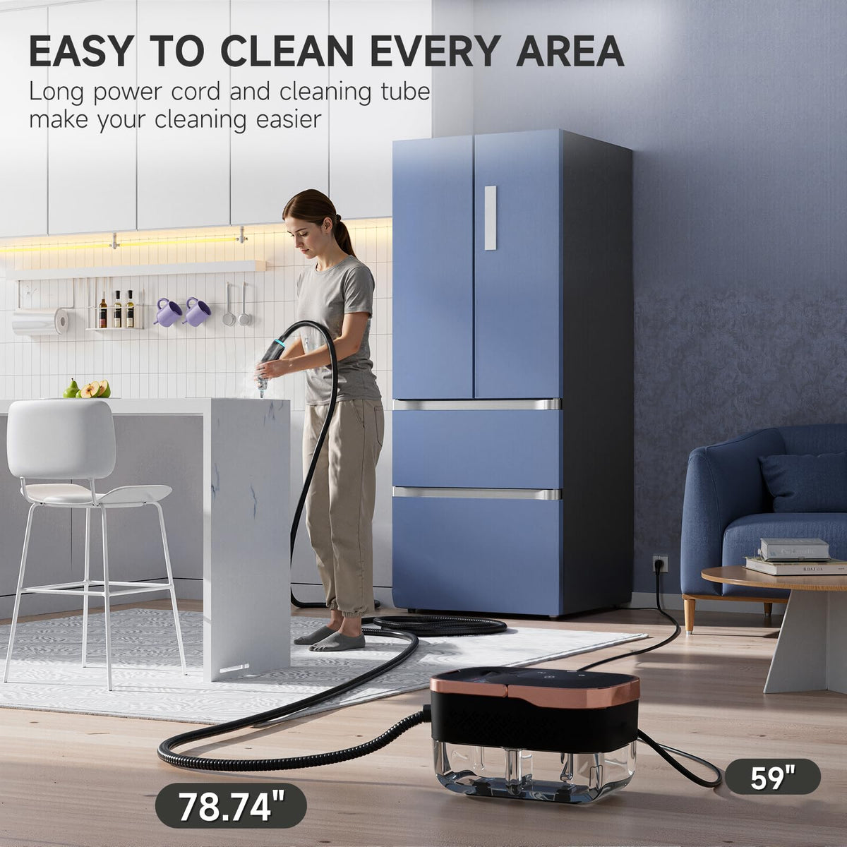 Steam Cleaner with Replacement Heads A327